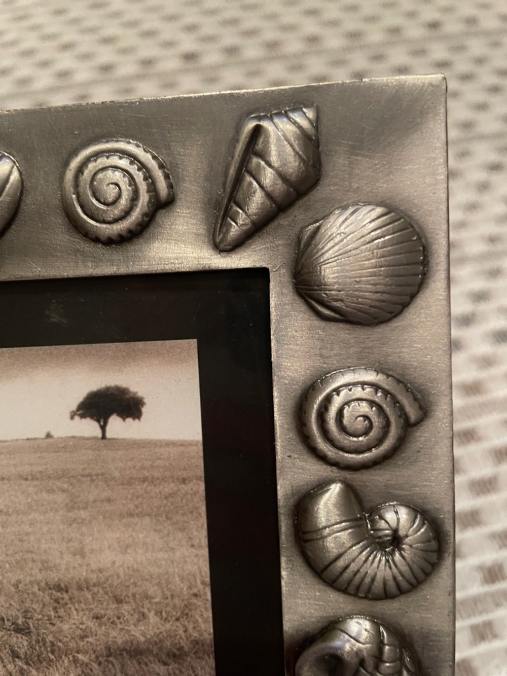 NWOT Pewter Seashell 4x6 Picture Frame - Nautical Coastal Beach Decor - Picture 3 of 10
